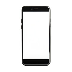 Realistic mobile phone mockup on white background