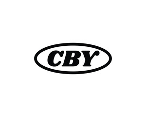 CBY logo design vector template. CBY