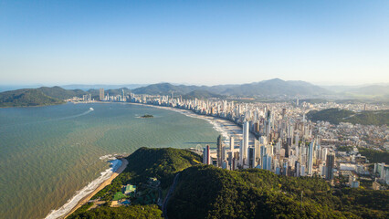 Barra norte of Balneário Camboriú Beach.