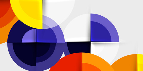 Obraz premium Target circle geometric abstract shapes. Vector Illustration For Wallpaper, Banner, Background, Card, Book Illustration, landing page