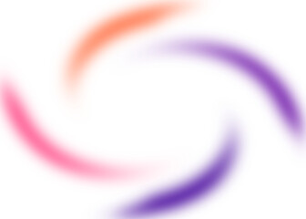 An abstract colorful transparent swirl shape spiral desing element.