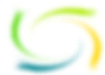 An abstract colorful transparent swirl shape spiral desing element.