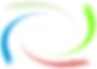 An abstract colorful transparent swirl shape spiral desing element.