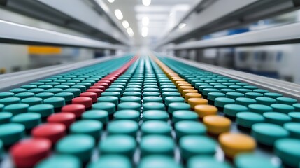 Obraz premium Organized Rows of Medication Trays Awaiting Distribution to Serve Patients in a Hospital Setting with Precision and Efficiency