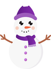 cute snowman cartoon, merry christmas holiday