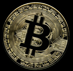 The Future of Finance: Stunning Golden Bitcoin Radiating Wealth and Opportunity
