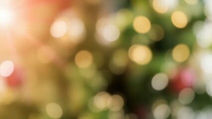 Enchanting Christmas Tree Lights Bokeh Background for Festive Holiday Cards and Decorations