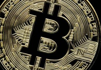 The Future of Finance: Stunning Golden Bitcoin Radiating Wealth and Opportunity