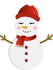 cute snowman cartoon, merry christmas holiday