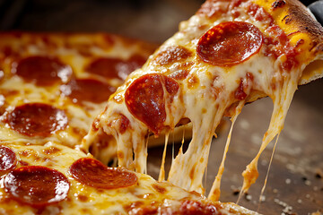 Cheesy Pepperoni Pizza with Crispy Crust