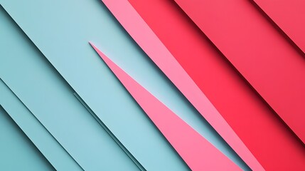Fototapeta premium Abstract Diagonal Stripes in Pink and Blue Hues