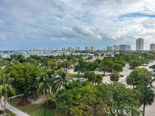 View from the Blue Heron Bridge of Phil Foster Park, Riviera Beach, Florida