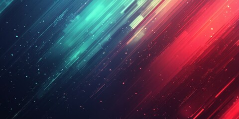 Abstract Diagonal Lines Artwork Red Teal Digital Painting Modern Art Graphic Design Background Wallpaper