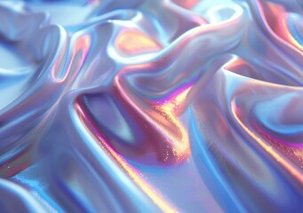 Fototapeta premium Holographic Iridescent Foil Light Rays Shimmering Background