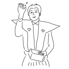 節分　男性　人物　アイコン　アイコン