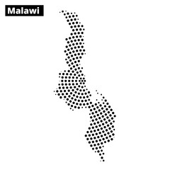 Detailed map of Malawi highlighting its unique geographic features and location in Africa