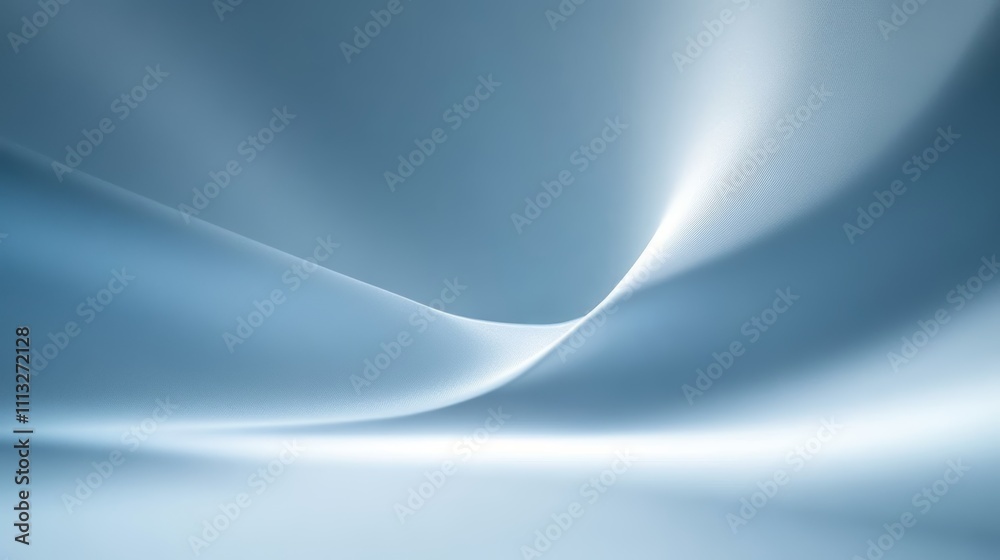 Poster Minimal Abstract Gradient Blue Background with Soft Light Shadow for Product Presentation