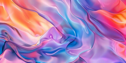 Obraz premium Swirling shapes in an abstract background, featuring dynamic motion and vibrant, flowing colors.