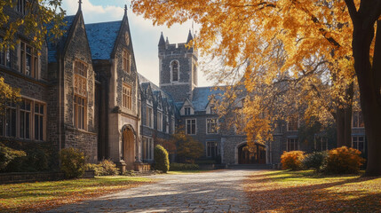 E-learning distance graduate certificate program concept. Low poly 3D render graduation cap on planet Earth World map banner template. Internet education course degree vector illustration