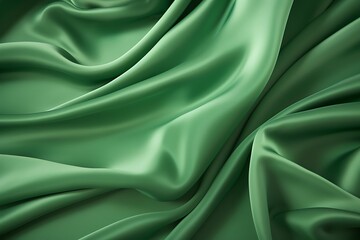 Fototapeta premium Green fabric background. Green cloth texture