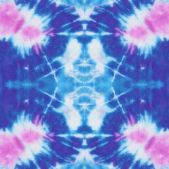 Fototapeta premium Beautiful tie dye print pattern or Shibori print ink art tie-ups ink print abstract shibori tie dye seamless print pattern