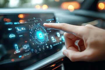 Touch Interface Interaction in Car for Security and Technology Advanced Transport Solutions