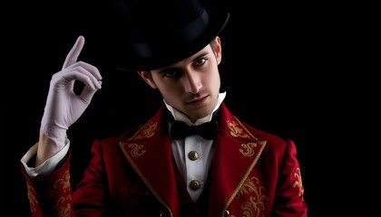 Dressed to Lead the Circus: A Ringmaster in the Spotlight