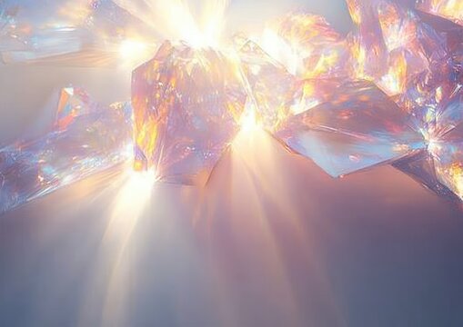 Prism Light Rainbow Overlay Summer Sunshine Sparkling Background