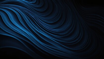 Abstract blue Particle gradient wave Technology background Created black background