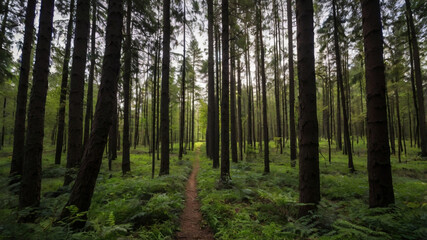 Fototapeta premium morning in the forest