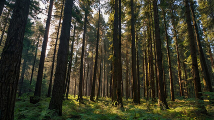 Fototapeta premium morning in the forest