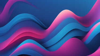 Fototapeta premium A visually striking 4K background characterized by an abstract blue gradient and dynamic wave designs