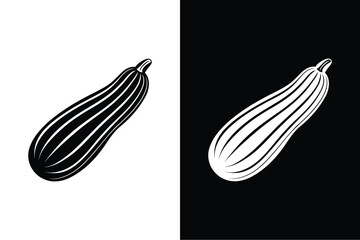 The Essence of Zucchini. Vegetable Element Icon Ideas
