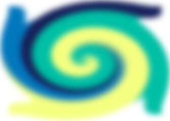 An abstract colorful transparent swirl shape spiral desing element.
