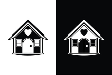 The House and Heart. A Modern Icon for Comfort and Security