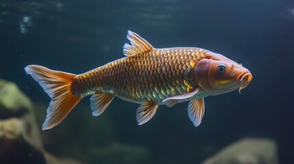 Naklejka premium Koi Fish in Aquarium