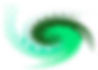 An abstract colorful transparent swirl shape spiral desing element.