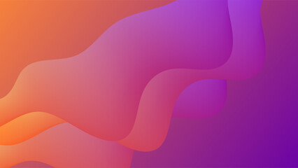 ABSTRACT BACKGROUND WITH GRADIENT MESH PURPLE ORANGE SMOOTH LIQUID COLOR DESIGN VECTOR TEMPLATE GOOD FOR MODERN WEBSITE, WALLPAPER, COVER DESIGN 