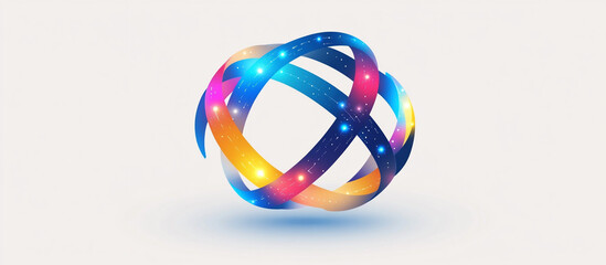 A clean and professional logo of a globe with intersecting flight paths in blue, green, and bright colors. The modern sans-serif font ensures an approachable look