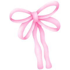 Watercolor Pink Ribbon