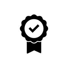 Approved icon vector. Certified Medal Icon