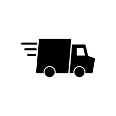 Delivery truck icon vector. Delivery truck sign and symbol. Shipping fast delivery icon
