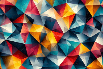 Obraz premium Prismatic Polygonal Design