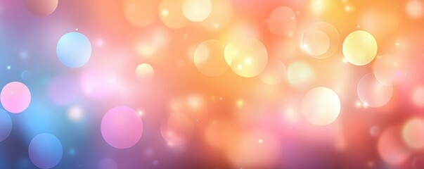 Obraz premium Abstract Bokeh Background with Colorful Defocused Lights for Celebrations and Copy Space