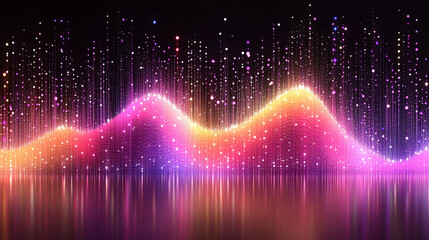 futuristic abstract design symbolizing advanced technology and global communication with interconnected nodes, flowing lines, glowing effects, and depth in a digital space