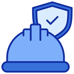 Obraz premium Labor Blue Color Icon