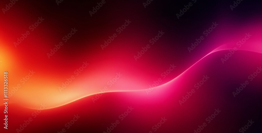 Aufkleber Vibrant Abstract Digital Background with Smooth Gradients and Blurred Colors Flowing Red Pink Orange Pattern