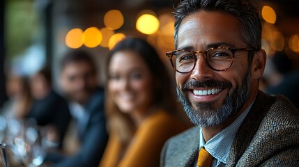 Obraz premium Diverse business team discussing marketing and technology solutions in a cheerful and relaxed meeting focused on company growth, sleek conference room 