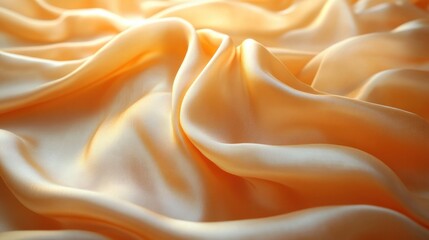 Obraz premium Luxury Golden Silk Fabric Still Life Dramatic Light Elegant Display Background for Product Presentation