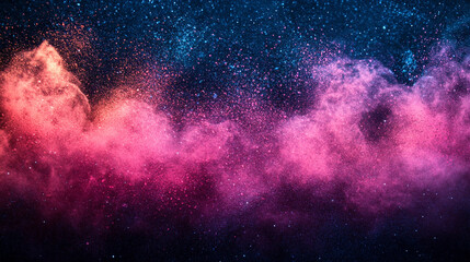 vibrant black, blue, and pink spray texture with a smooth color gradient, showcasing the beauty of dynamic movement, energy, and artistic expression through color blending and fluid design